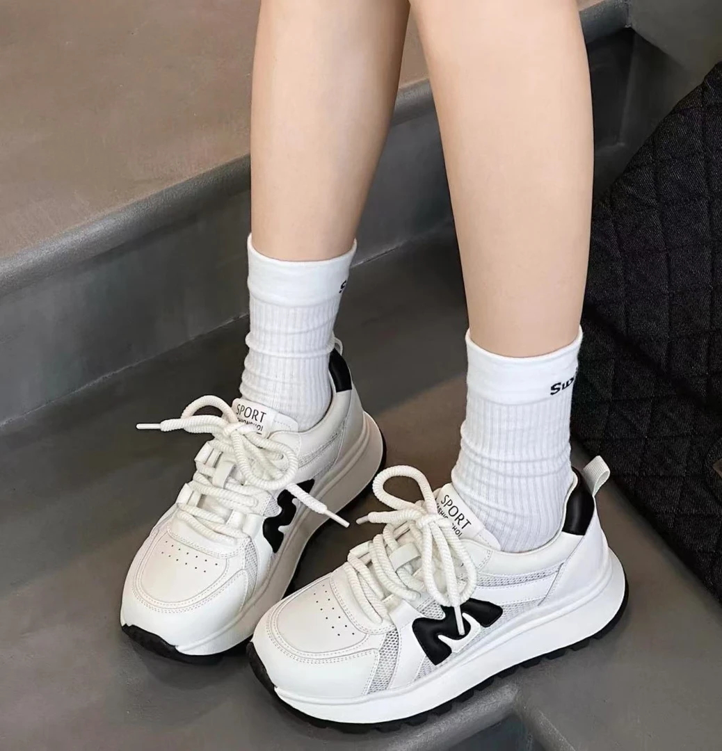 2025新款夏季网面轻便透气休闲鞋女老爹鞋9903-9