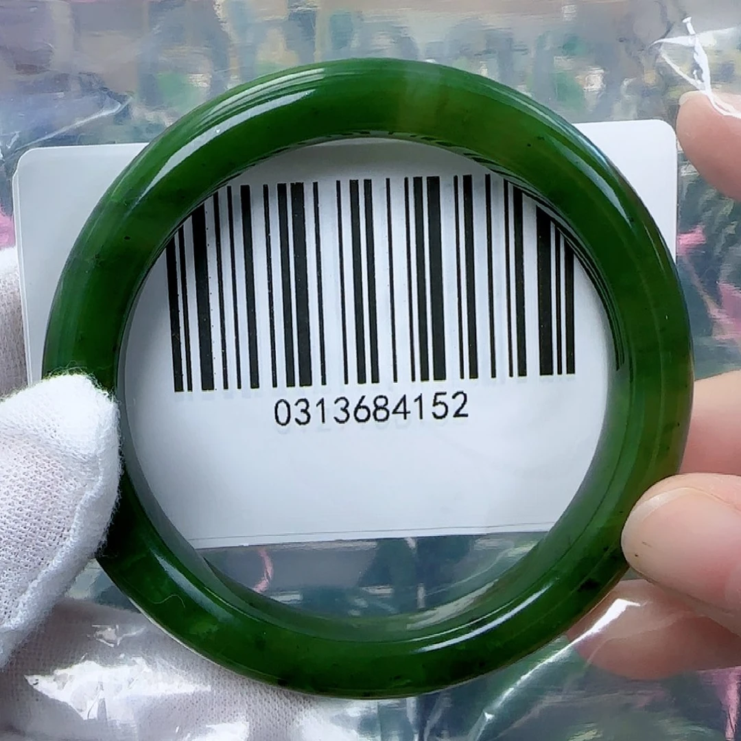 和田玉（碧玉）手镯未镶嵌5859