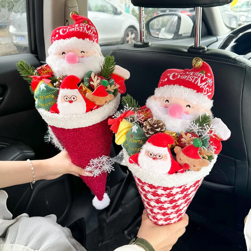 创意成品仿真玩偶花束圣诞节礼物节日装饰摆件礼物送女友闺蜜朋友