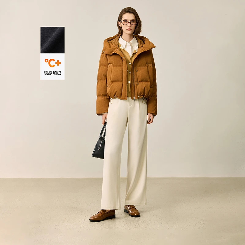 【暖感磨毛】LILY2024冬新款女装宽松香蕉裤阔腿休闲裤124409C5903