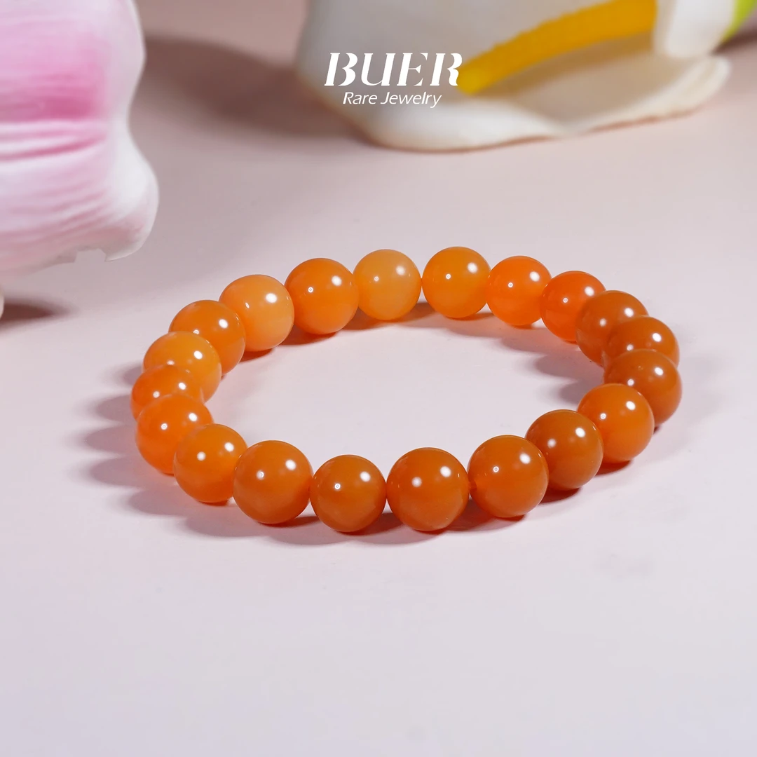 【不二】缅黄18K金单圈手串9mm+