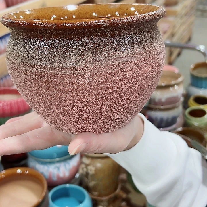 有孔.凑满10元发货多肉陶瓷花盆！