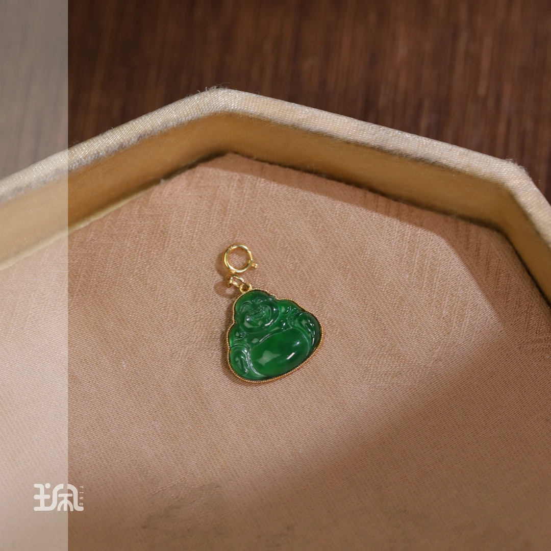 静意|翡翠*吊坠不含链*18K金镶嵌LYB25021309多样性发其一（P）