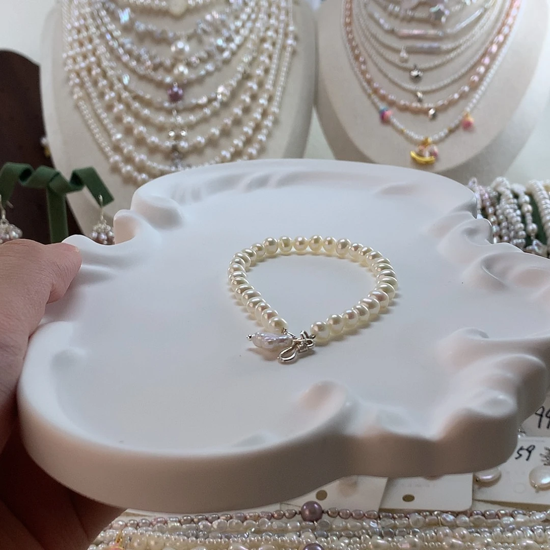 手绳淡水珍珠银S925镶嵌