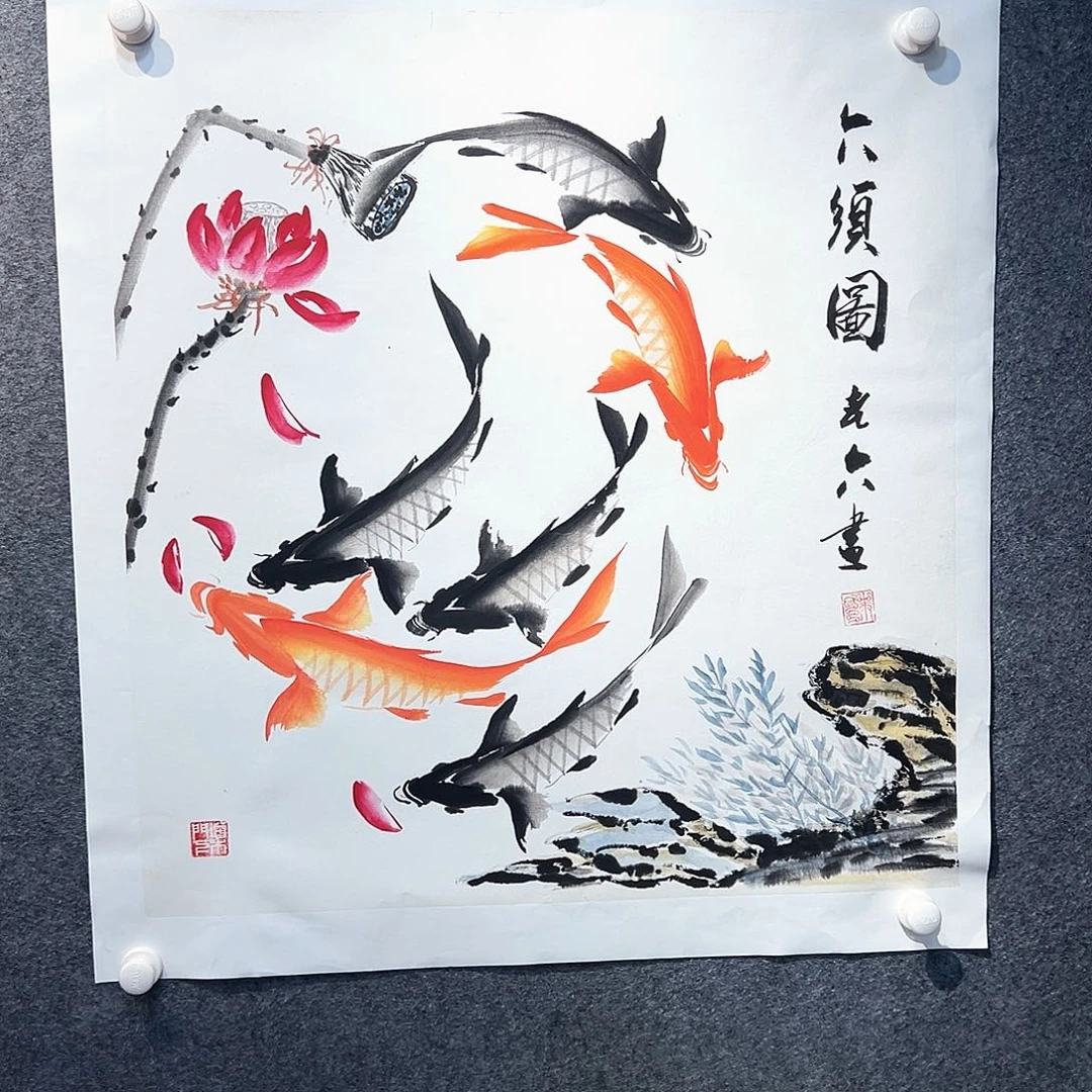 国画纯手绘系列画心