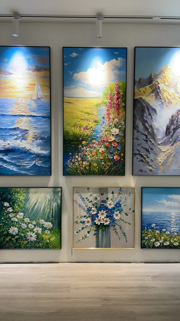 孤品捡漏纯手绘油画孤品捡漏现代家居挂画装饰画
