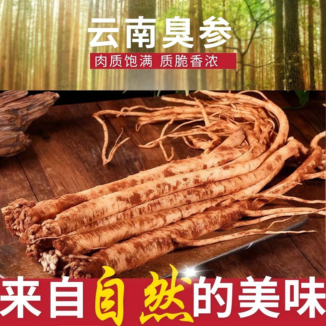 新鲜云南高山臭参云参地参可煲汤可涮火锅的特色蔬菜当季时令新鲜