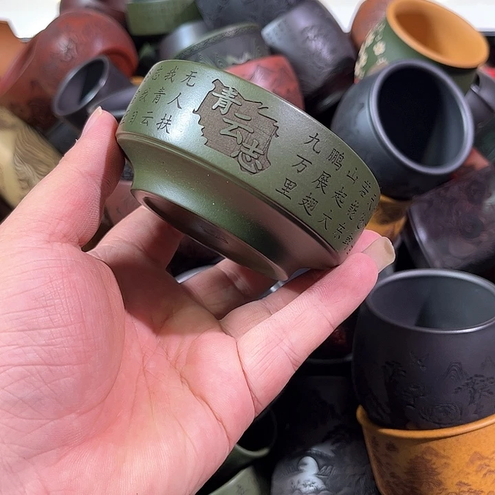 茶杯紫砂全手工紫砂主人杯