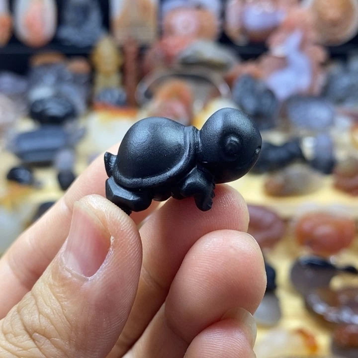 玛瑙/玉髓乌龟未镶嵌