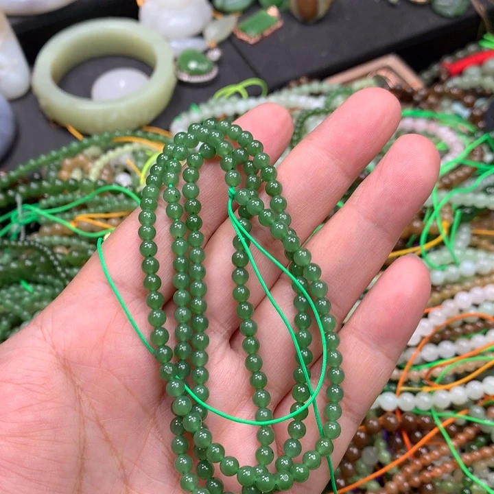 和田玉未镶嵌手链3