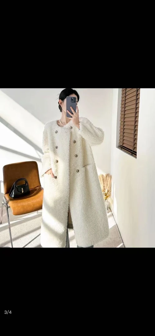 ZOZO-3106冬季新款女波斯卷羊毛设计师休闲减龄百搭外套