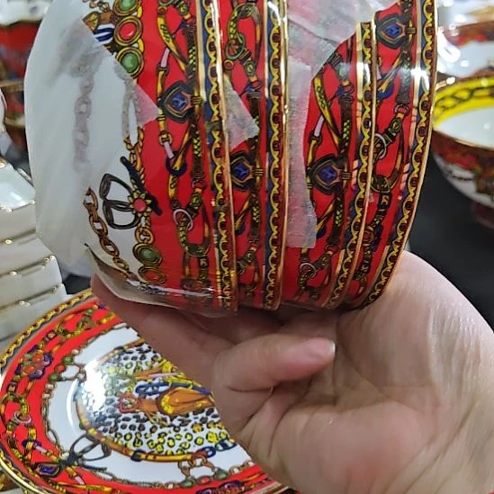 瓷片珐琅彩5寸4个米饭碗666666