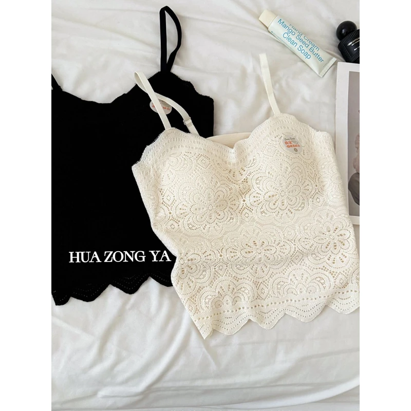 花总吖 初秋新款法式复古提花吊带美背R425X15284
