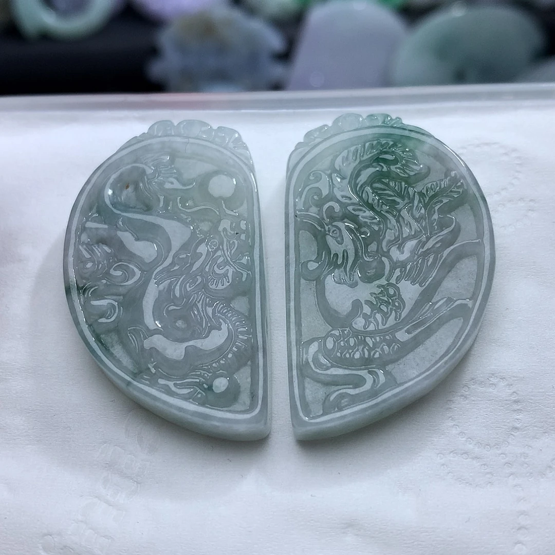翡翠未镶嵌颈饰617