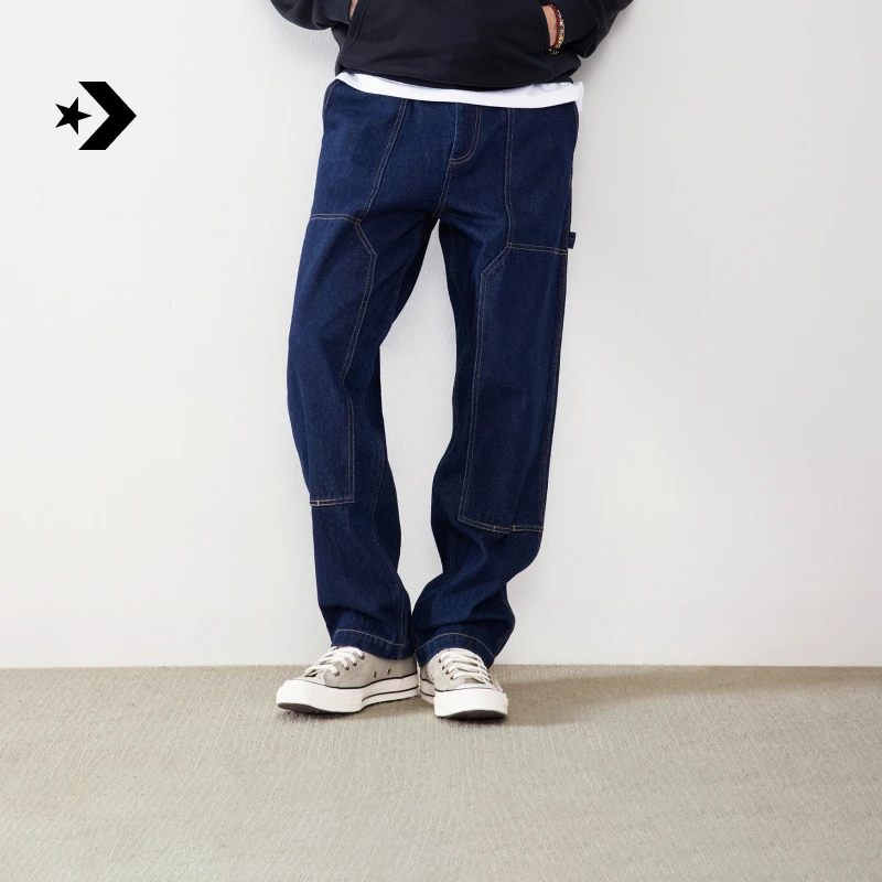 【秋冬新品】匡威男工装风星星廓形牛仔裤长裤CONVERSE MCJ129