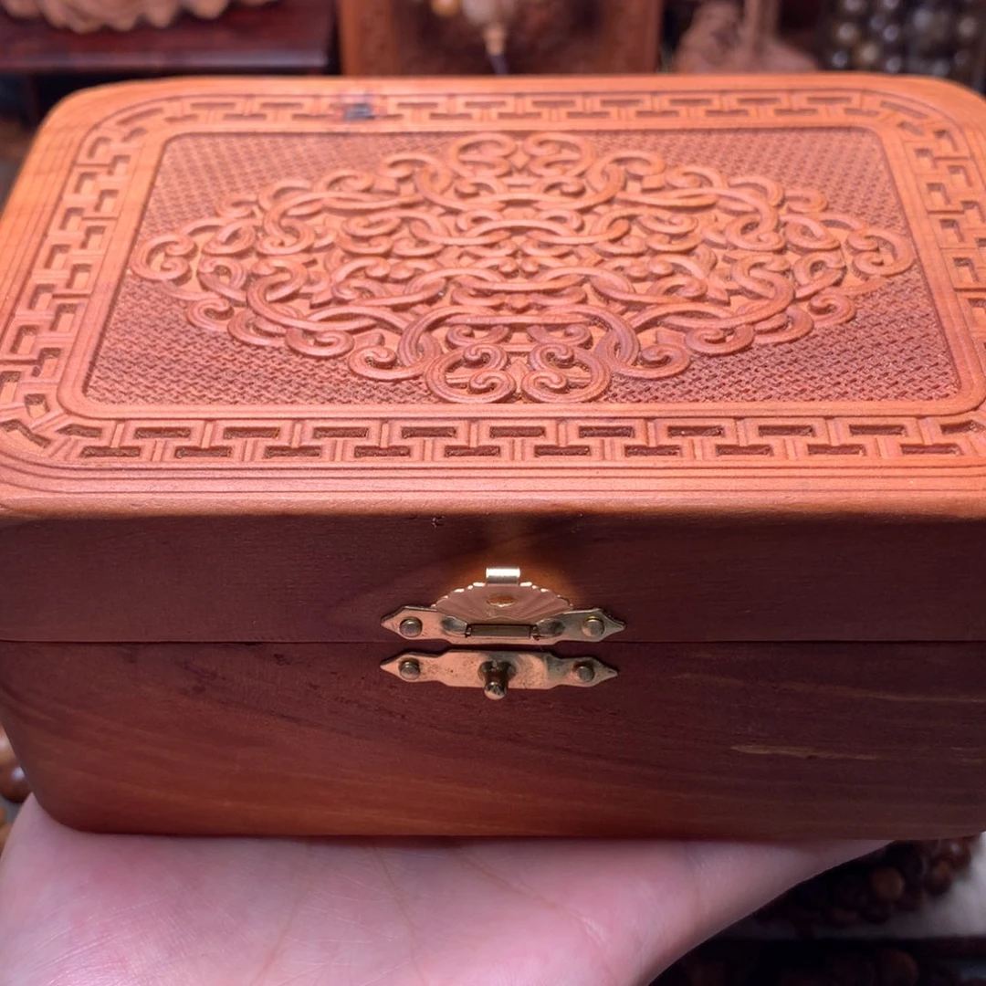 檀香木其他老山檀香首饰盒瑕疵