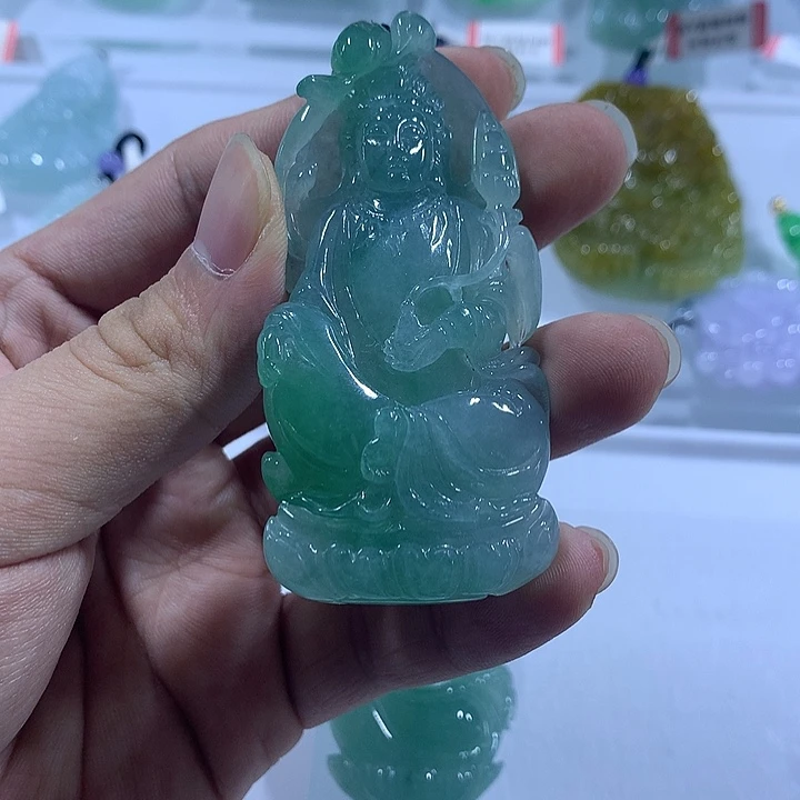 翡翠未镶嵌颈饰天然翡翠A货吊坠