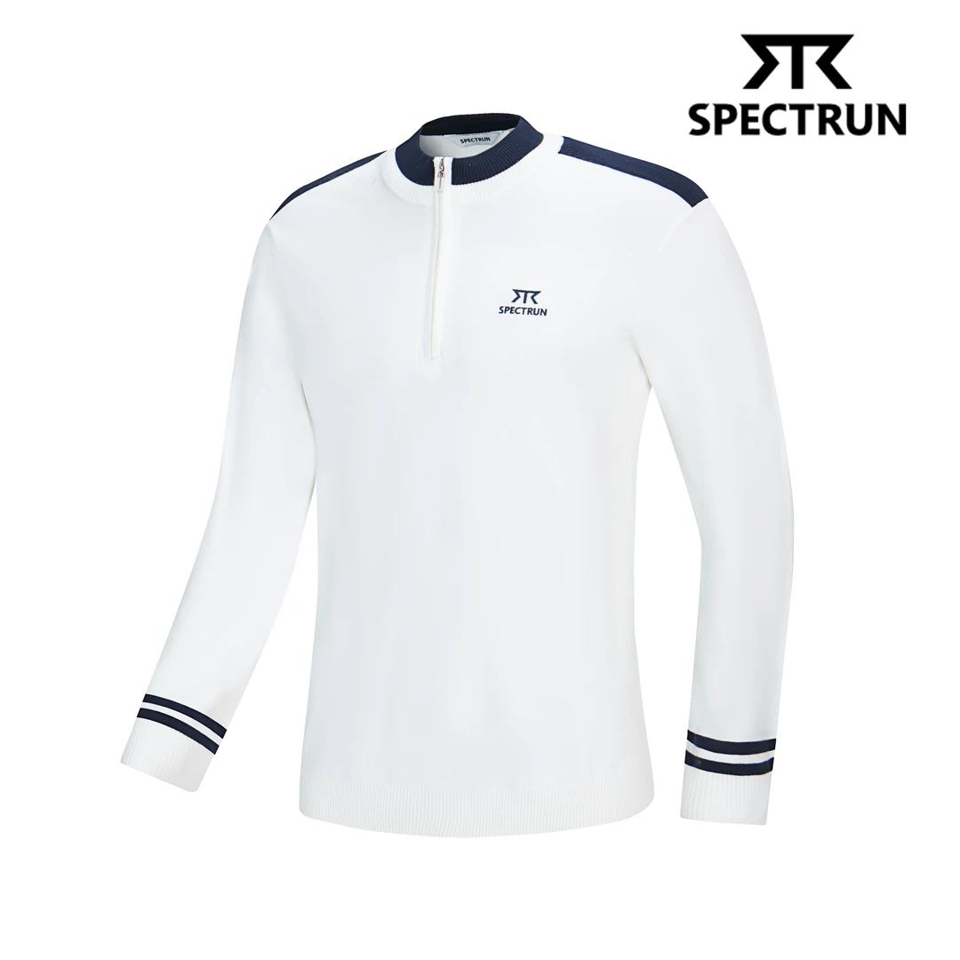 SPECTRUN男士新款秋冬毛织高弹长袖套头衫SG2TL34079M