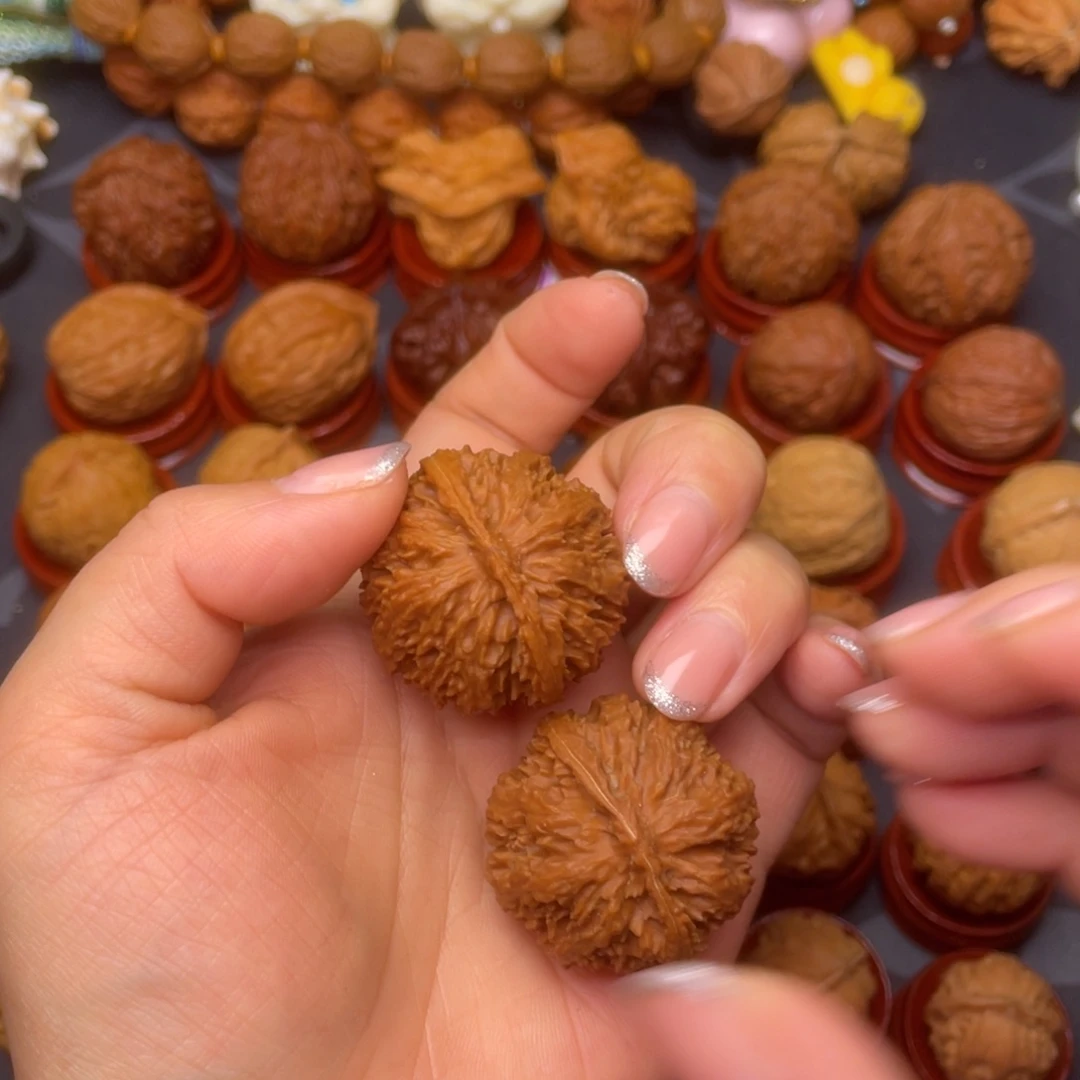 五***月把件文玩核桃狮子头