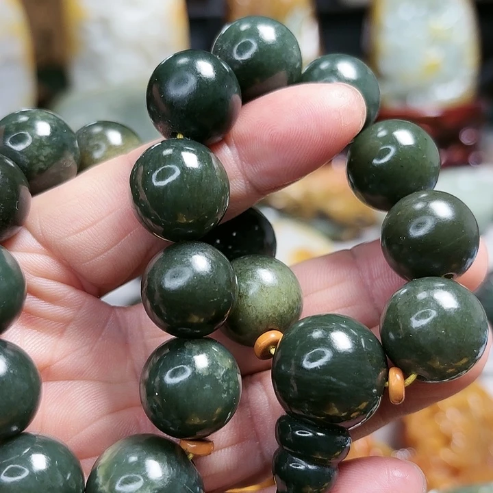 和田玉（糖玉）手链未镶嵌开****杨