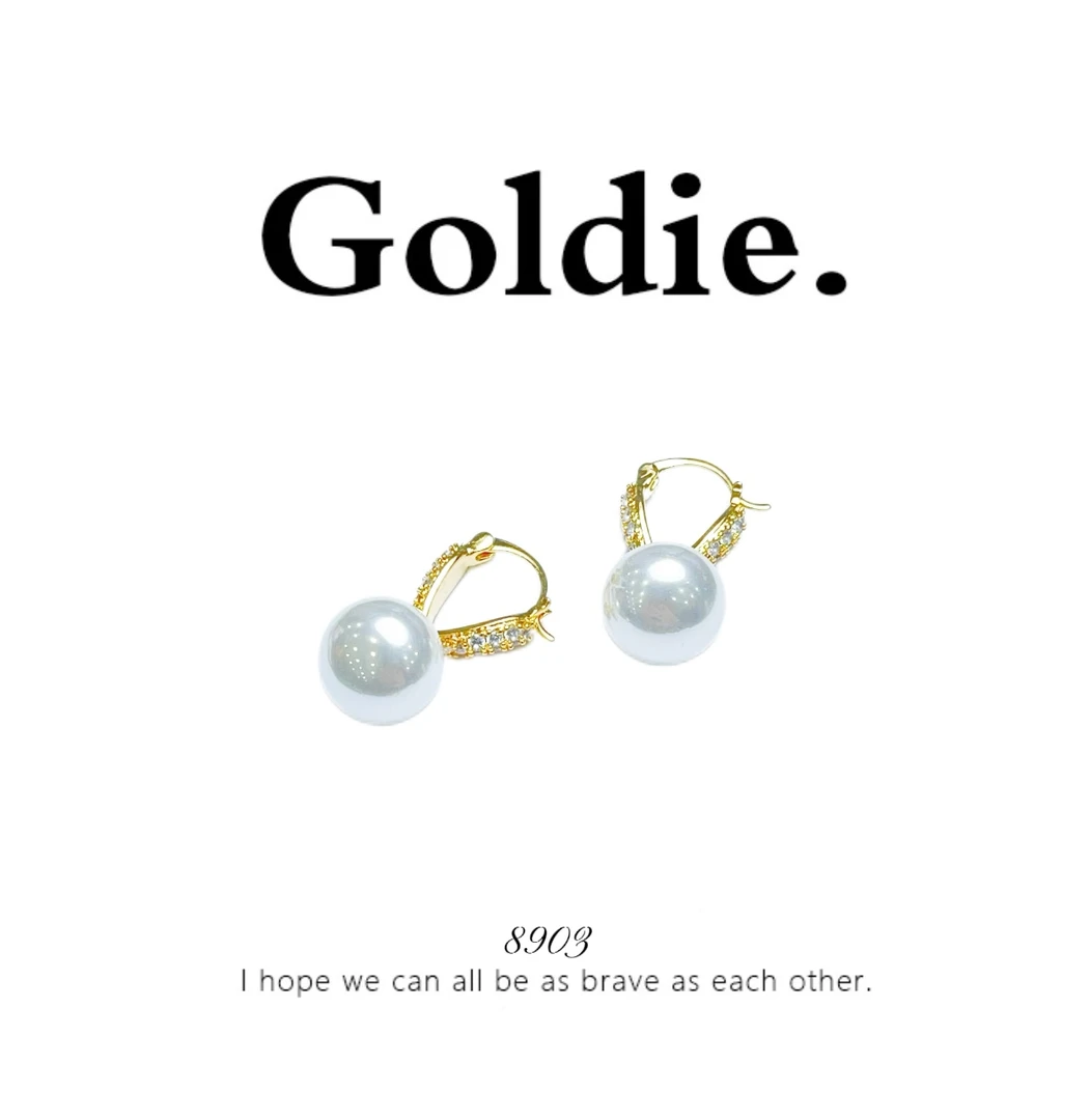 铜合金耳饰 设计师款经典时尚百搭气质耳饰 8903