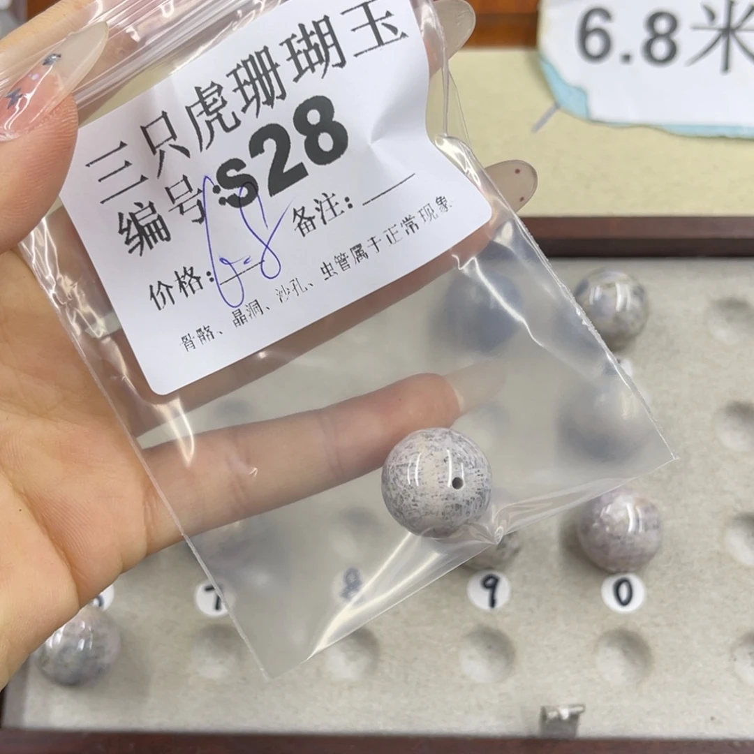 C***O硅化珊瑚（珊瑚玉）h银S925镀金镶嵌