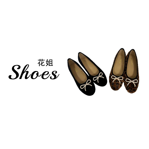 珍珠蝴蝶结复古温柔气质毛毛鞋女新款平底芭蕾舞单鞋