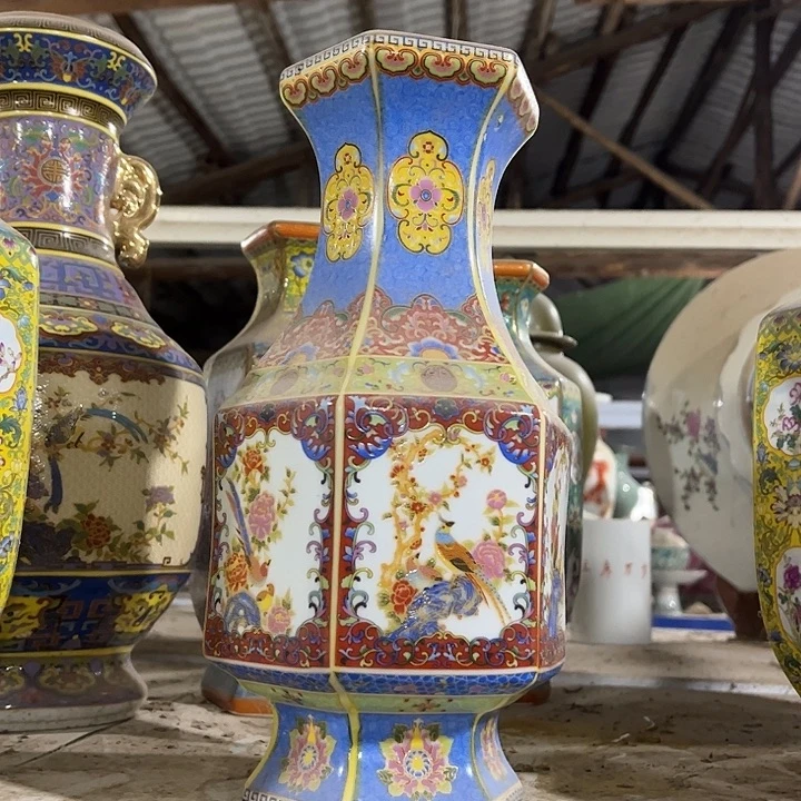 萝***兔陶摆件景德镇陶瓷瓷厂