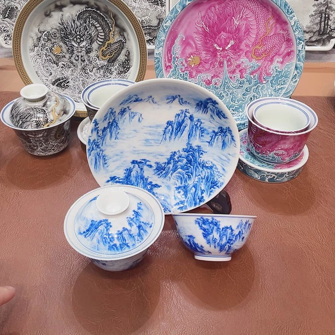 摆件渔**生景德镇陶瓷研究所工作多年