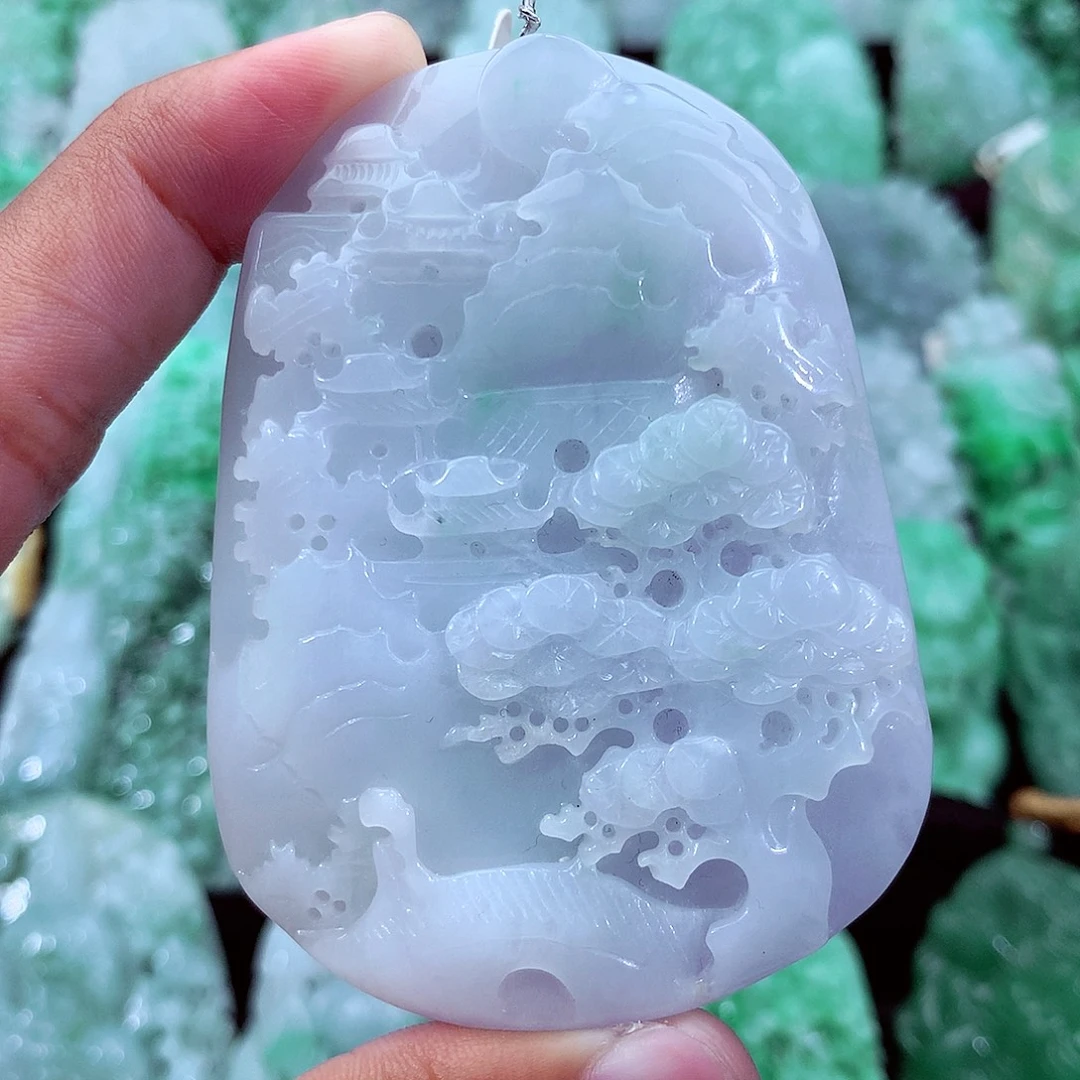 翡翠未镶嵌吊坠(不含链)