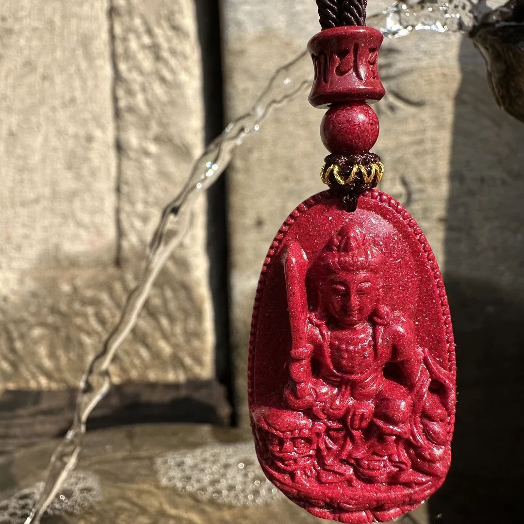 含辰砂工艺品十二生肖守护晶粉砂（红晶砂）备注生肖