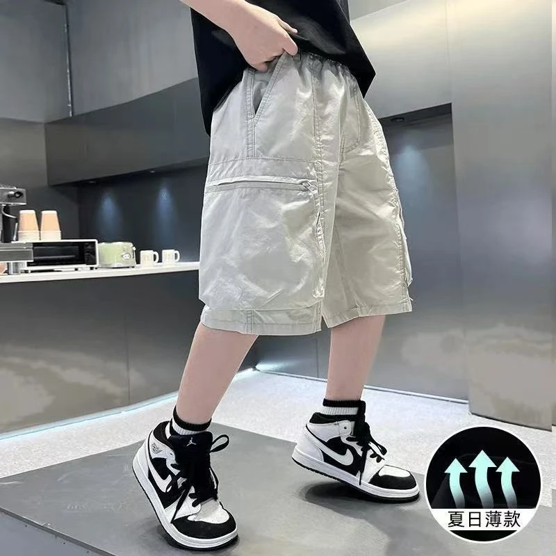 25夏季薄款男童工装短裤中大童爆款时尚帅气宽松薄款运动体现短裤