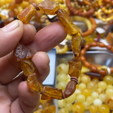手串琥珀未镶嵌手串