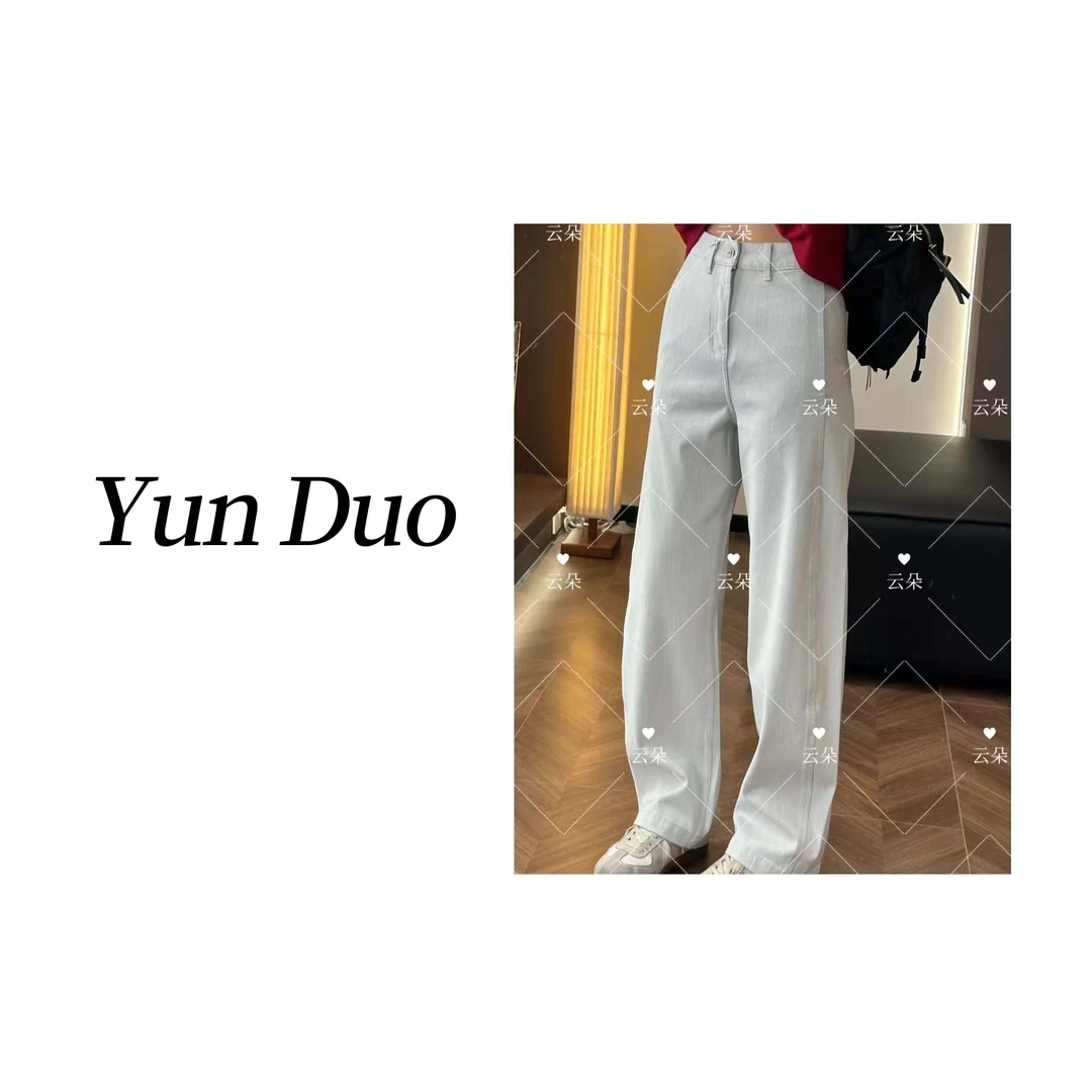 云朵定制【渣渣灰】春款立体弧形裁剪显瘦香蕉弯刀裤LA11