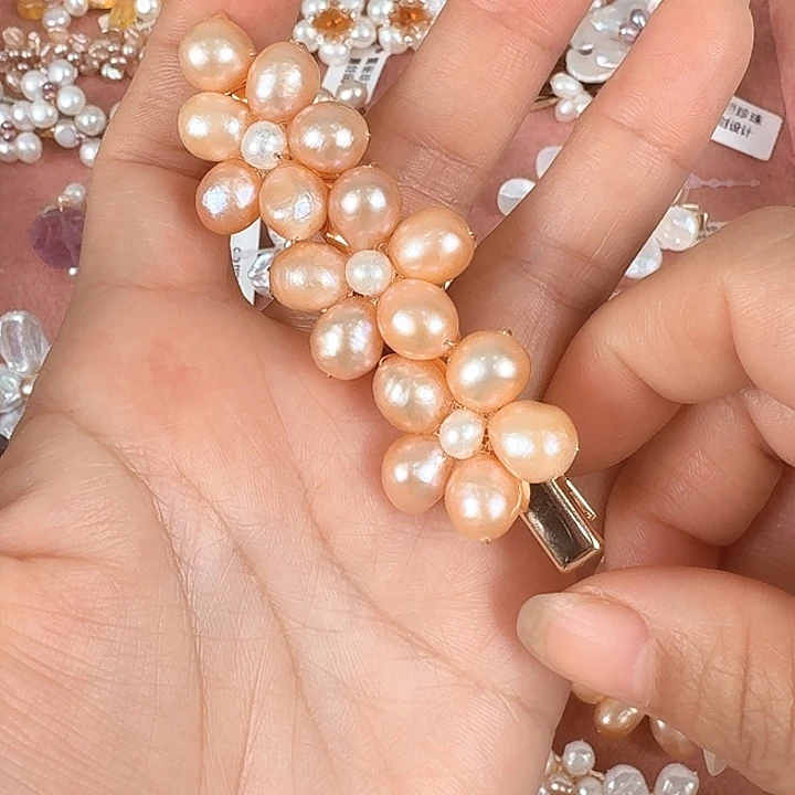 未镶嵌发饰淡水珍珠