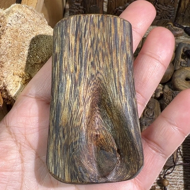 岐***横沉香碎屑沉香棋楠沉香虎斑棋25.5克