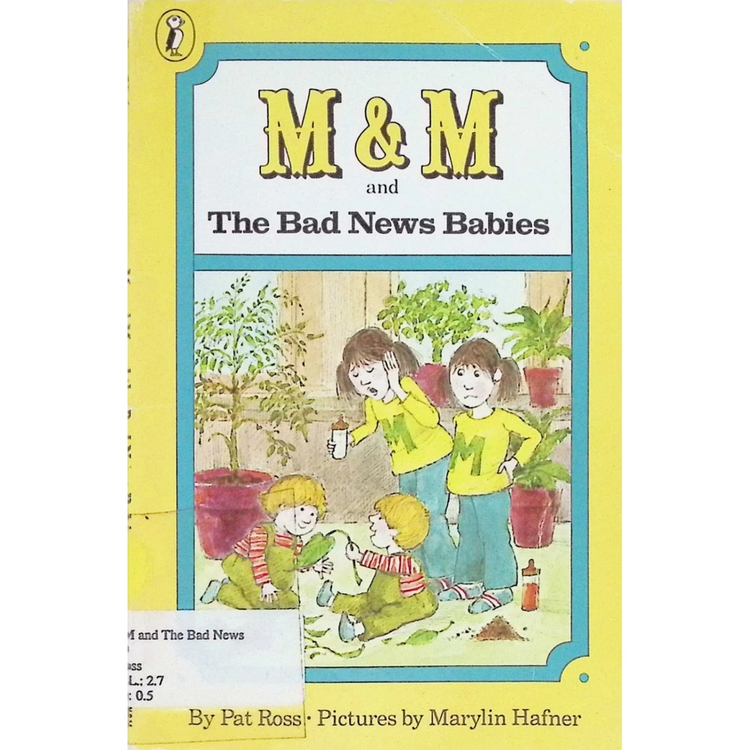 英语原版书M和M系列M&M与坏消息宝宝们儿童章节书友谊故事