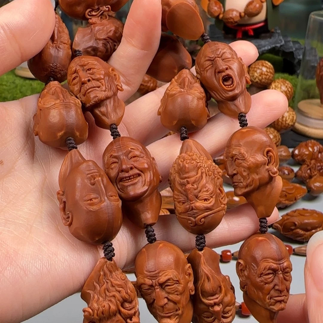 橄榄核手串/手链18.5写实罗汉脖挂