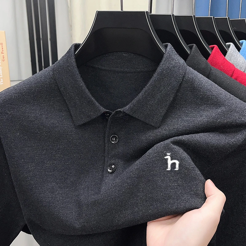 新品哈吉斯潮父亲男装男士POLO衫夏季速干短袖休闲爸爸POLO衫上衣