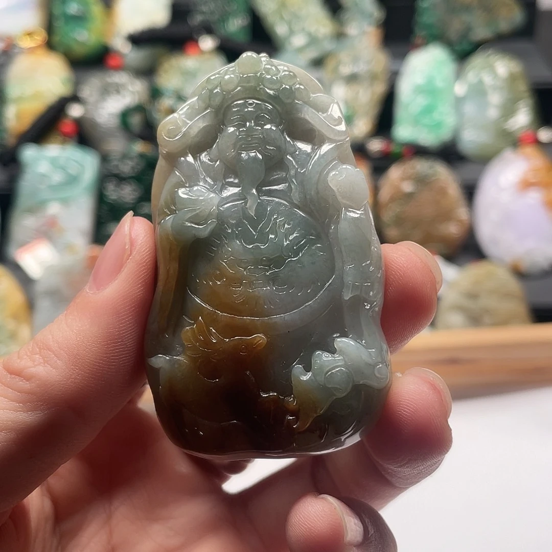 翡翠未镶嵌挂件腾冲21