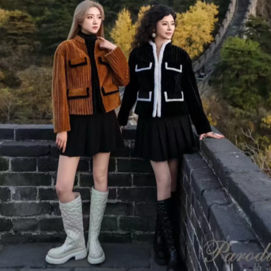 时尚百搭轻奢气质毛毛外套