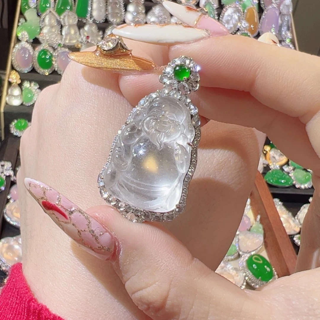 石英质玉颈饰银S925镶嵌用****7