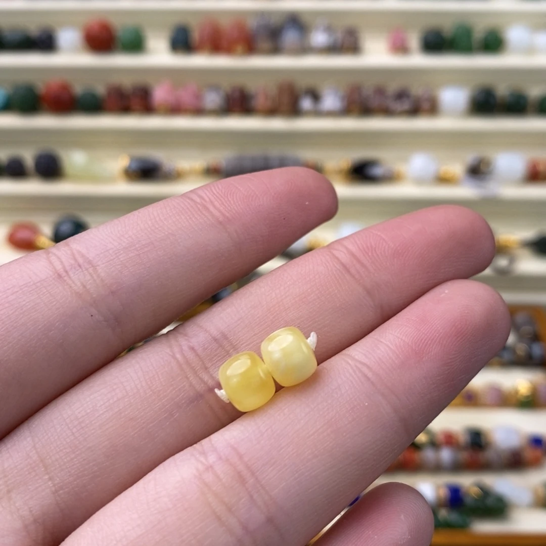 蜜蜡未镶嵌颈饰对珠