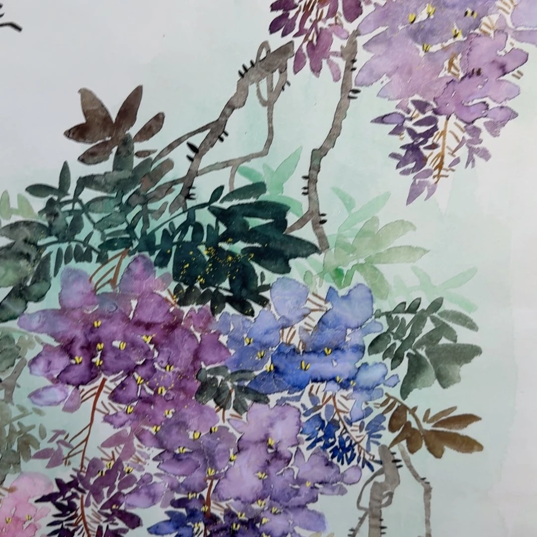 国画国画作品山水花鸟