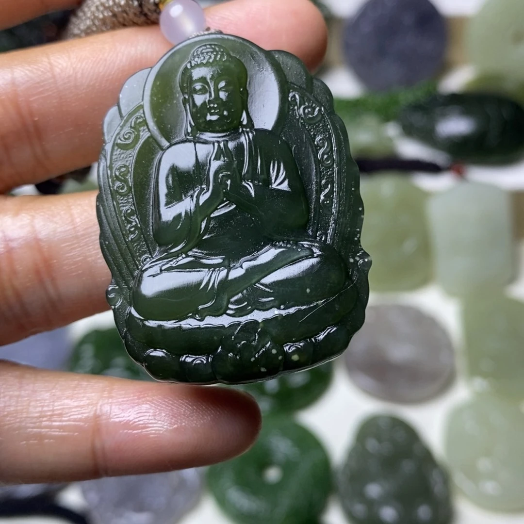 和田玉未镶嵌颈饰