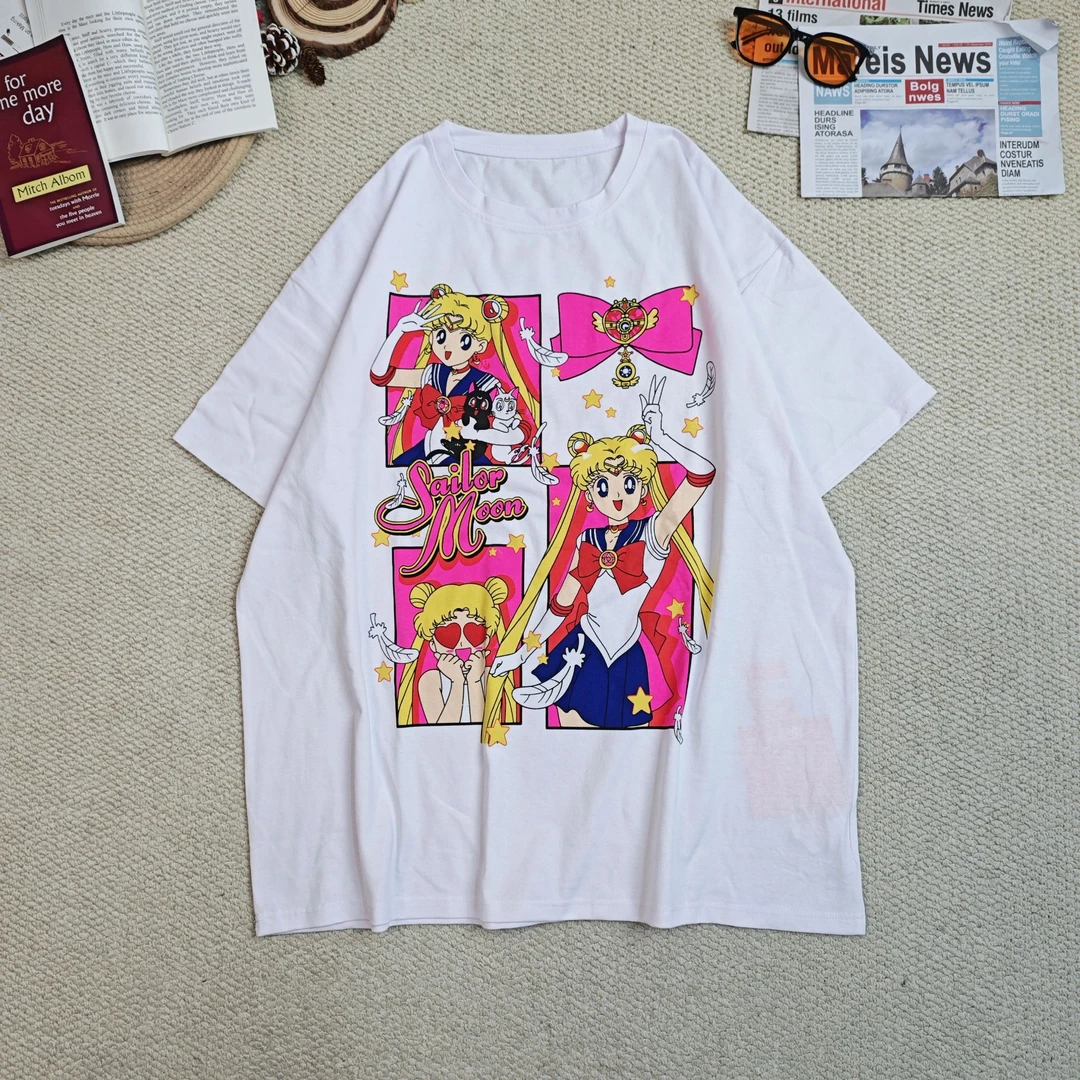 【伊人风尚服饰推荐】2025春季新款时尚卡通印花短袖T恤0227