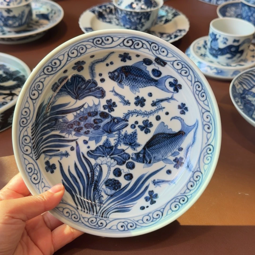 手工手绘茶具壶承