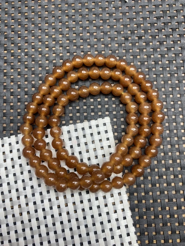 糖色6mm三圈手串089