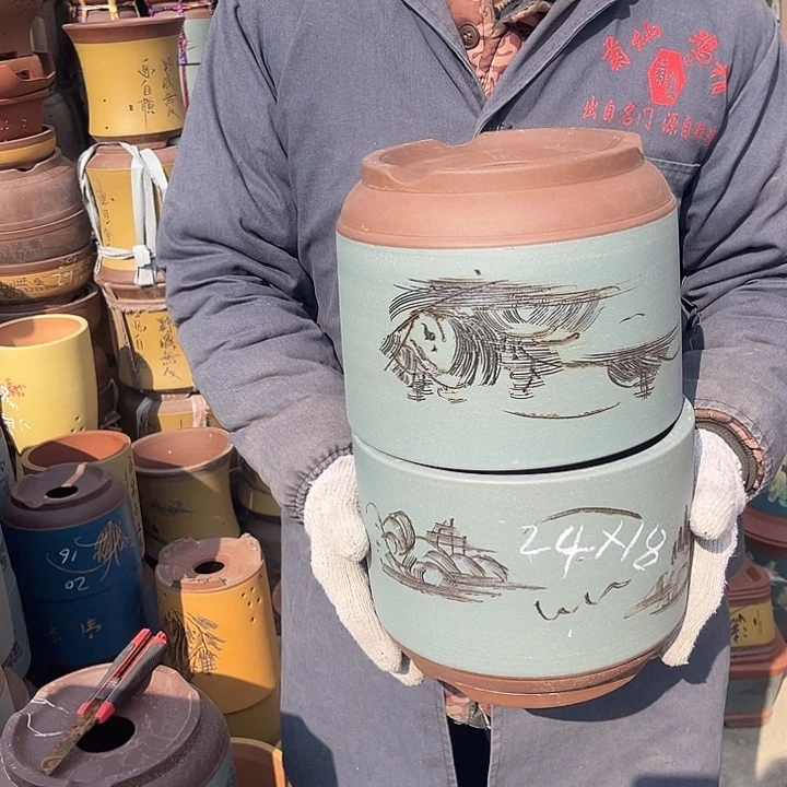 紫砂紫砂花盆也在