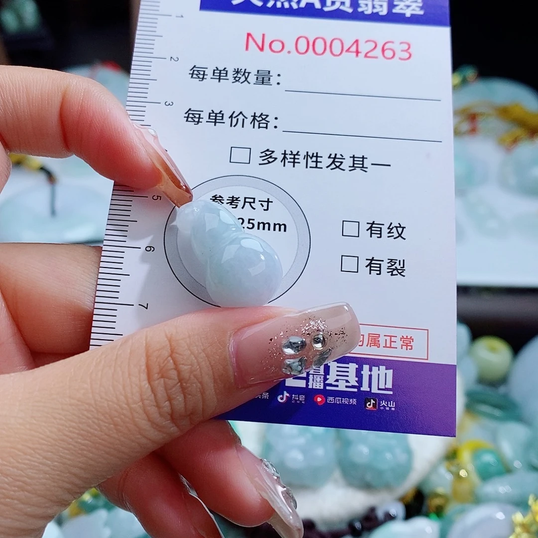 翡翠未镶嵌颈饰4263